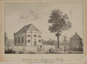 Ansicht der neuen Synagoge in Moisling