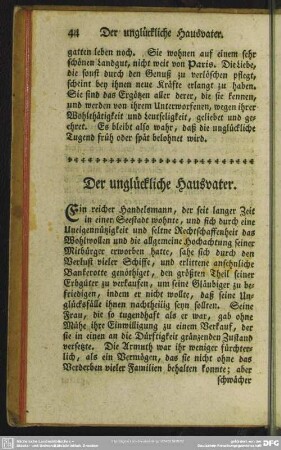 Der unglückliche Hausvater