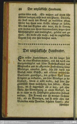 Der unglückliche Hausvater