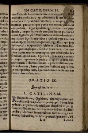 Oratio IX. Quae est tertia in L. Catilinam