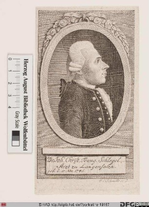 Bildnis Johann Christian Traugott Schlegel