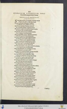 Ad Hermannum Winhovium, Iuris Candidatum, amicum suum, Henricus Petreus Herdesianus.