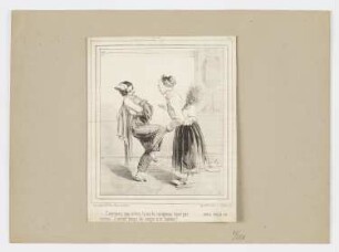 Comment, ma nièce, tu ne te rangeras donc pas..., Blatt 46 der Folge "Au bal masqué", in: "Le Charivari"