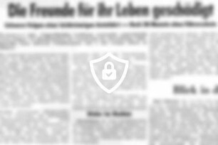 Die Freunde für ihr Leben geschädigt