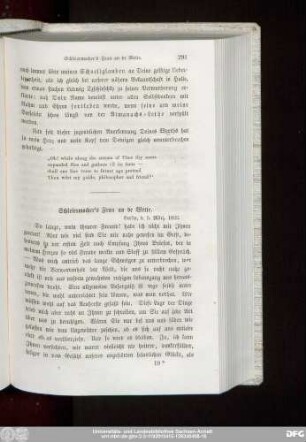 Schleiermacher's Frau an de Wette. Berlin, d. 5. März. 1822.