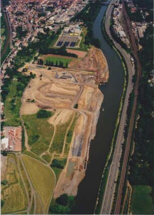 Baustelle Staustufe Saarbrücken
