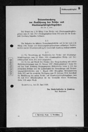 9 Reichsangehörigkeit