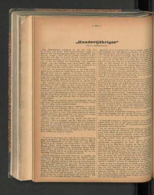 "Hundertjähriges"