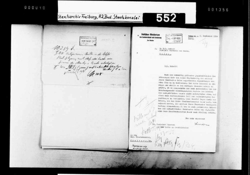 Jagdangelegenheiten des Markgrafen Berthold von Baden