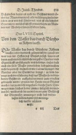 Das LVIII. Capitel.