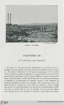 Chapitre III: Le Capitole, les Temples