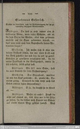 Siebentes Gespräch
