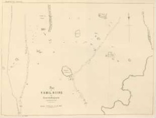 Plan of Tamil ruins at Anurádhapura (excavated).