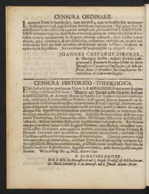 Censura Ordinarii
