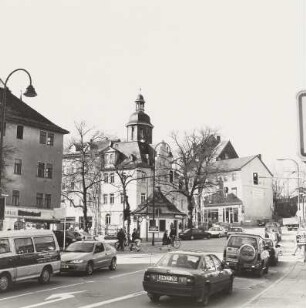 Ansicht mit Turm der Friedenskirche
