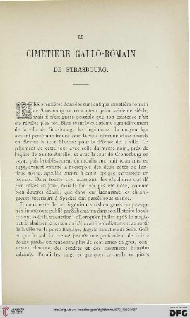 2.Ser. 11.1879/80: Le cimetiére Gallo - Romain de Strasbourg