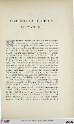 2.Ser. 11.1879/80: Le cimetiére Gallo - Romain de Strasbourg