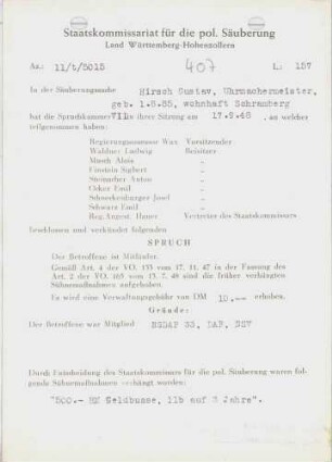 Hirsch, Gustav