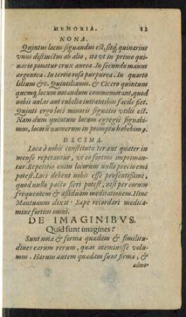 De Imaginibus.