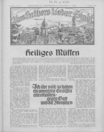 Heiliges Müssen / Mitzenheim