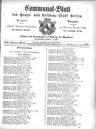 1870,46: No. 46, 15. November 1870