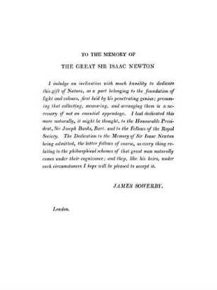 To The Memory Of The Great Sir Isaac Newton