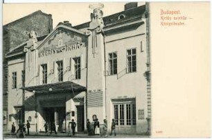 Budapest. Königstheater (1903) : Budapest. Königstheater (Umbau 1903; Geza Markus)