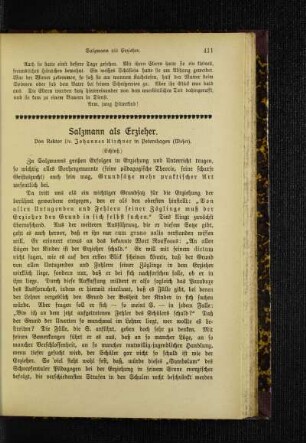 Salzmann als Erzieher : (Schluß)