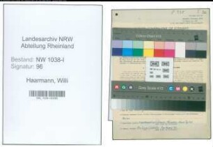 Entnazifizierung Willi Haarmann , geb. 27.04.1921 (Polizeianwaerter)