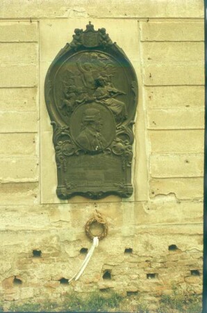 Gedenktafel für Joseph Haydn. Fertöd, Schloß Esterházy