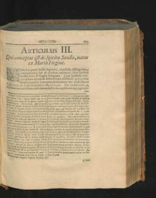 Articulus III. Qui conceptus est de Spiritu Sancto, natus ex Maria Virgine.