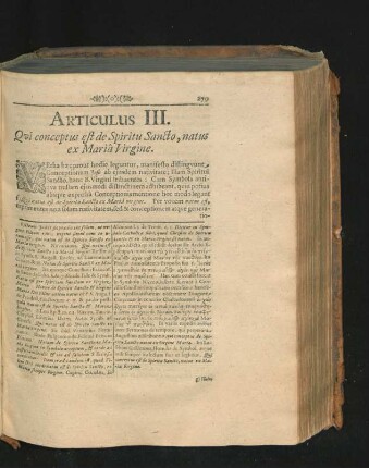 Articulus III. Qui conceptus est de Spiritu Sancto, natus ex Maria Virgine.