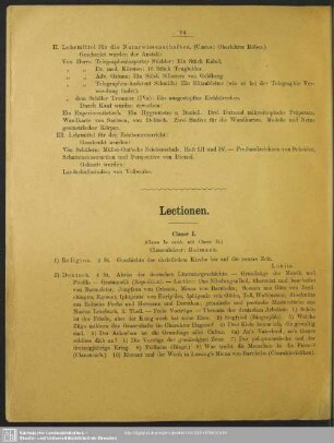 Lectionen
