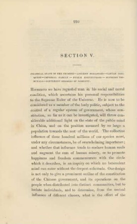 Section V. Political state of the Chinese ...