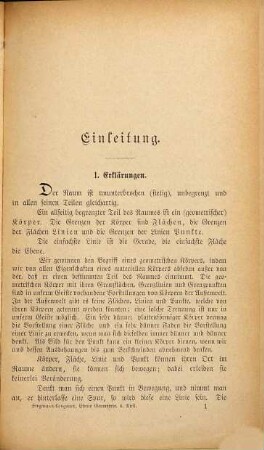 Die Grundlehren der Ebenen Geometrie : Ein Leitfaden für den Unterricht mit Übungsaufgaben