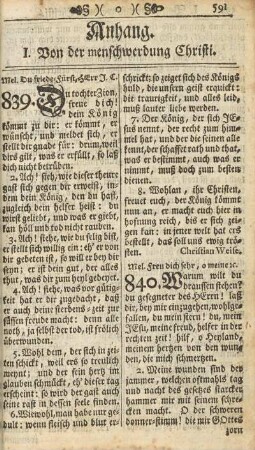 I. Von der menschwerdung Christi