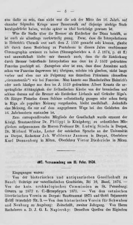 407. Versammlung