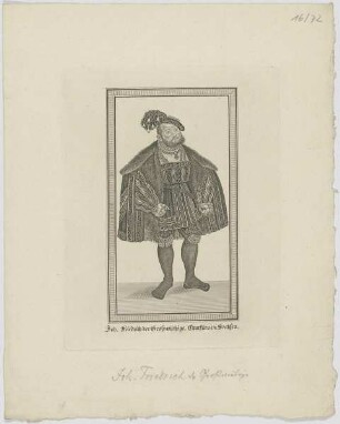 Bildnis des Joh. Friedrich der Grossmüthige