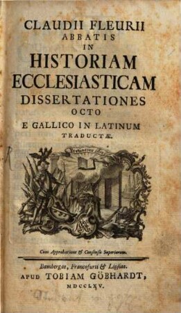In historiam Ecclesiasticam : dissertationes 8