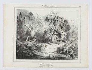 Les Grenouilles qui demandent un roi, aus: "La Caricature (Journal)" N°82