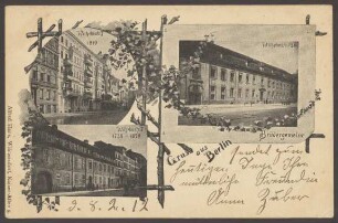 Ansichtskarte Gebäude der Brüdergemeinde, Wilhelmstraße