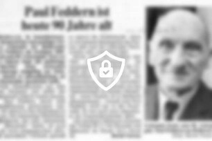 [Name maskiert] ist heute 90 Jahre alt