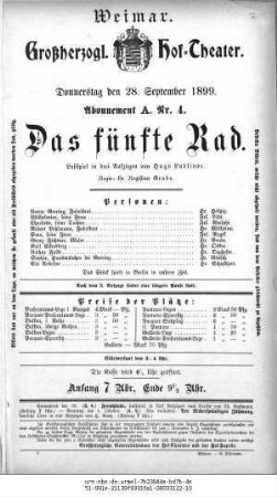 Das fünfte Rad