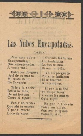 Las Nubes Encapotadas. : (Danza.)