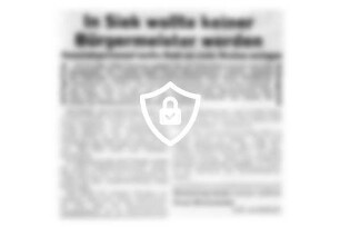 In Siek wollte keiner Bürgermeister werden