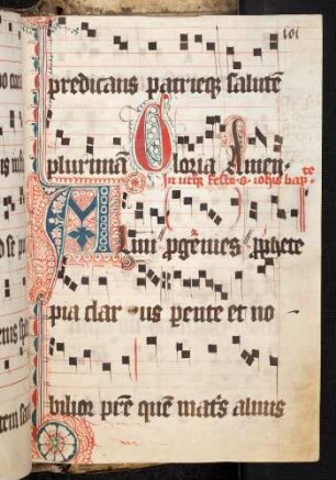 Zierinitiale: G(loria); Cadelle: A(men); Zierinitiale: A(lmi)