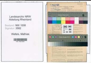 Entnazifizierung Mathias Wefers , geb. 27.05.1910 (Kaufmann)