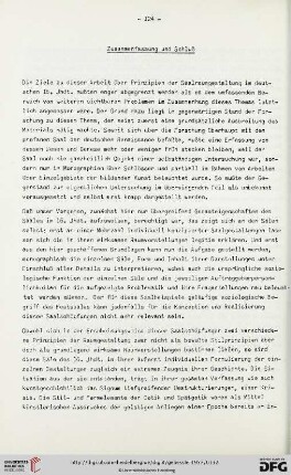 Zusammenfassung und Schluß