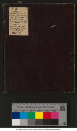 Tagebuch von Herzogin Dorothea von Curland geb. Gräfin Medem