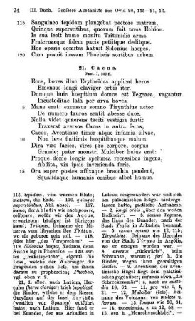 21. Ceres [ - ] 25. Apotheose des Romulus